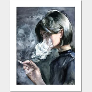 Smoking Girl Posters and Art